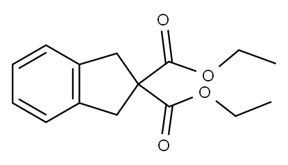 2,2-Bisethoxycarbonylindane, 90 % Structure