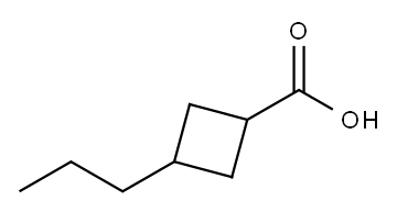 3-Propylcyclobutanecarboxylic acid 结构式