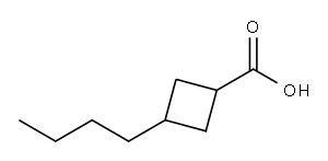 3-Butylcyclobutanecarboxylic acid 结构式