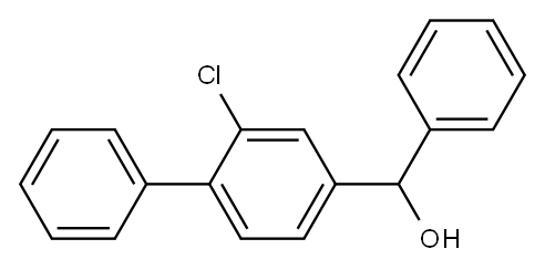 2-chloro-alpha-phenyl[1,1'-biphenyl]-4-methanol 结构式