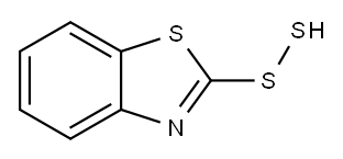 2-Benzothiazolesulfenothioicacid(9CI) 结构式
