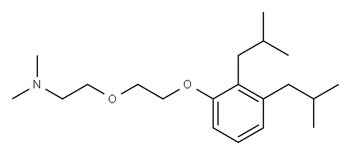 N-[2-[2-[bis(2-methylpropyl)phenoxy]ethoxy]ethyl]-N,N-dimethylamine 结构式