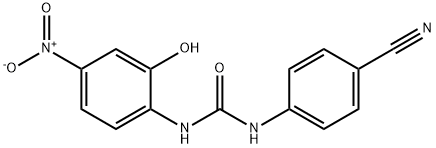 1-(4-cyanophenyl)-3-(2-hydroxy-4-nitrophenyl)urea Structure