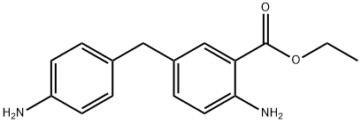 ethyl 5-[(4-aminophenyl)methyl]anthranilate 结构式