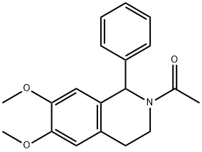 1-(6,7-DIMETHOXY-1-PHENYL-3,4-DIHYDRO-1H-ISOQUINOLIN-2-YL)-ETHANONE 结构式