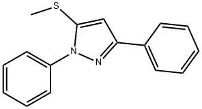 1,3-DIPHENYL-5-METHYLTHIO-1H-PYRAZOLE 结构式