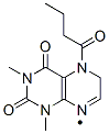 8(2H)-Pteridinyl,  1,3,4,5-tetrahydro-1,3-dimethyl-2,4-dioxo-5-(1-oxobutyl)-  (9CI) Structure