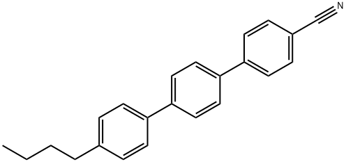 4''-正丁基-4-氰基三联苯 结构式