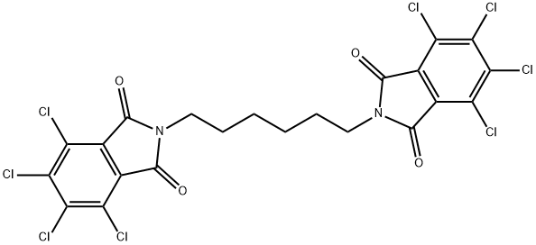 N,N'-hexamethylenebis[3,4,5,6,-tetrachlorophthalimide] 结构式