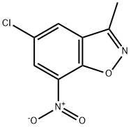 1,2-BENZISOXAZOLE, 5-CHLORO-3-METHYL-7-NITRO- 结构式