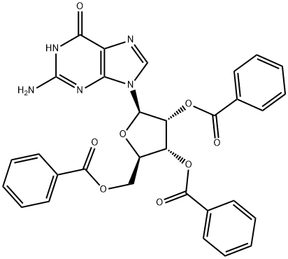 guanosine 2',3',5'-tribenzoate 结构式