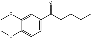 1-(3,4-DIMETHOXY-PHENYL)-PENTAN-1-ONE, 66053-97-2, 结构式