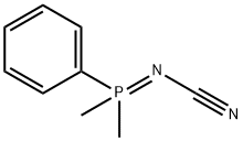 Dimethylphenylphosphoranylidenecyanamide 结构式