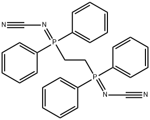 Ethylenebis[bisphenyl(cyanoimino)phosphorane] 结构式