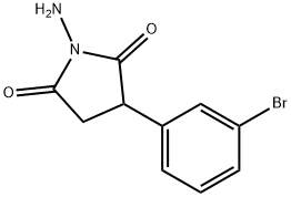 N-amino-3-bromophenylsuccinimide 结构式