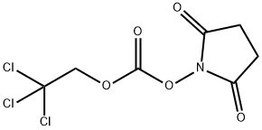 琥珀酰亚胺基 2,2,2-三氯乙基碳酸酯, 66065-85-8, 结构式