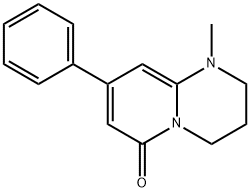 6H-Pyrido(1,2-a)pyrimidin-6-one, 1,2,3,4-tetrahydro-1-methyl-8-phenyl- 结构式