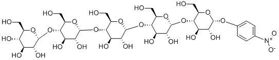 对硝基苯基麦芽五糖, 66068-38-0, 结构式