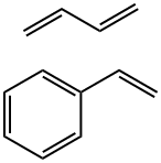 乙烯基苯、1,3-丁二烯的聚合物-氢化 结构式