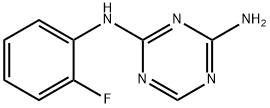 N2-(2-氟苯基)-1,3,5-三嗪-2,4-二胺, 66088-45-7, 结构式