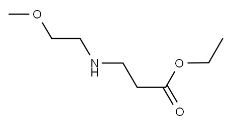 Ethyl 3-[(2-methoxyethyl)amino]propanoate, 66092-67-9, 结构式