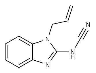 Cyanamide, [1-(2-propenyl)-1H-benzimidazol-2-yl]- (9CI) Structure