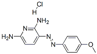 3-[(4-methoxyphenyl)azo]pyridine-2,6-diamine monohydrochloride 结构式