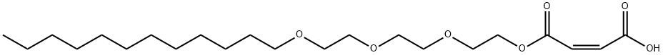 2-[2-[2-(dodecyloxy)ethoxy]ethoxy]ethyl hydrogen maleate 结构式