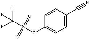 三氟甲磺酸4-氰基苯基醚 结构式