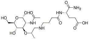 N-acetylmuramyl-aminobutyryl-isoglutamine 结构式