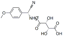 (R)-(alpha-cyano-4-methoxybenzyl)ammonium hydrogen [R-(R*,R*)]-tartrate Structure