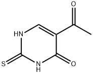 4(1H)-Pyrimidinone, 5-acetyl-2,3-dihydro-2-thioxo- Structure