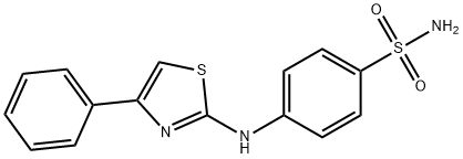 4-[(4-Phenyl-2-thiazolyl)amino]-benzenesulfonamide 结构式