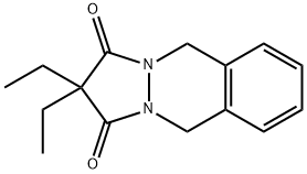2,2-Dietil-2,3,5,10-tetraidro-1H-pirazolo(1,2-b)ftalazin-1,3-dione [It alian] 结构式