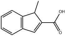 1-甲基-1H-茚-2-羧酸 结构式