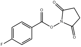 SUCCINIMIDO P-FLUOROBENZOATE, 66134-67-6, 结构式