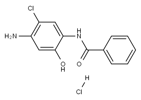 N-(4-amino-5-chloro-2-hydroxyphenyl)benzamide monohydrochloride Structure