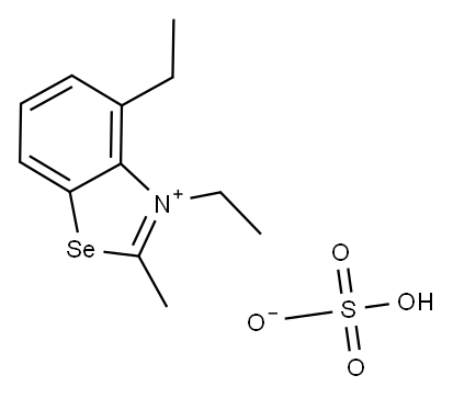 ethyl 3-ethyl-2-methylbenzoselenazolium sulphate 结构式