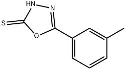 5-(3-甲基苯基)-3H-1,3,4-恶二唑-2-硫酮 结构式