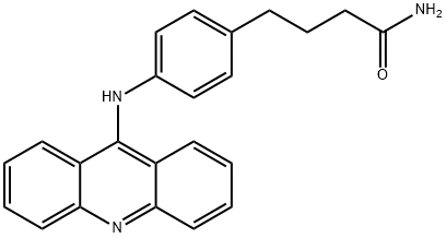 4-[p-(9-Acridinylamino)phenyl]butyramide 结构式