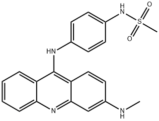 N-[4-[3-(Methylamino)-9-acridinylamino]phenyl]methanesulfonamide Structure