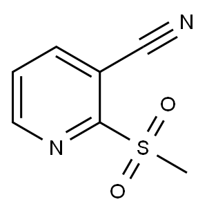 2-(Methylsulfonyl)nicotinonitrile 结构式