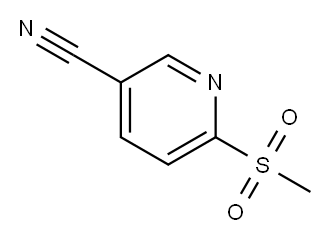 6-(METHYLSULFONYL)NICOTINONITRILE, 66154-68-5, 结构式