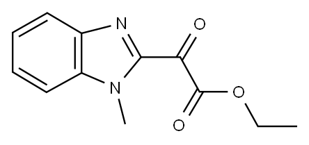 1-甲基-Α-氧代-1H-苯并咪唑-2-乙酸乙酯 结构式