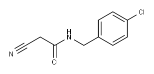 N-[(4-氯苯基)甲基]-2-氰基-乙酰胺, 66158-49-4, 结构式