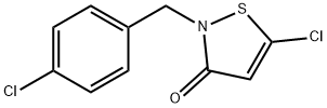 5-Chloro-2-(4-chlorophenylmethyl)-3(2H)-isothiazolone Structure