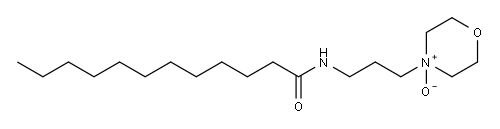 N-(3-morpholinopropyl)dodecanamide N-oxide 结构式