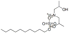 bis(2-hydroxypropyl)ammonium decyl sulphate 结构式