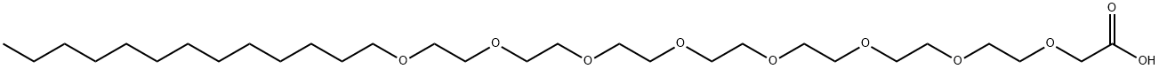 3,6,9,12,15,18,21,24-octaoxaheptatriacontanoic acid 结构式