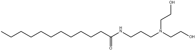N-[3-[bis(2-hydroxyethyl)amino]propyl]dodecanamide 结构式